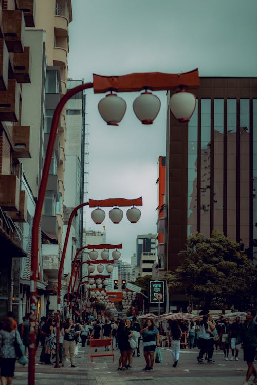Lamps on a Street in Japan 