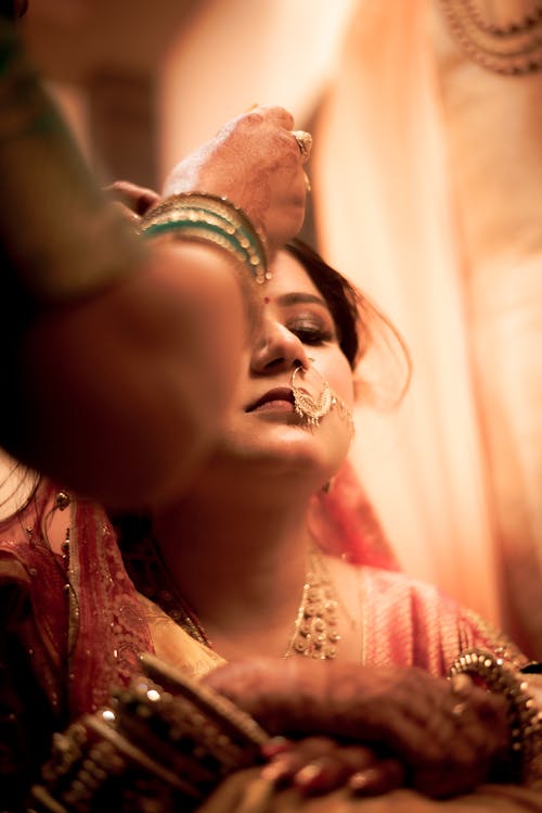 准备, 化妝, 印度女人 的 免费素材图片