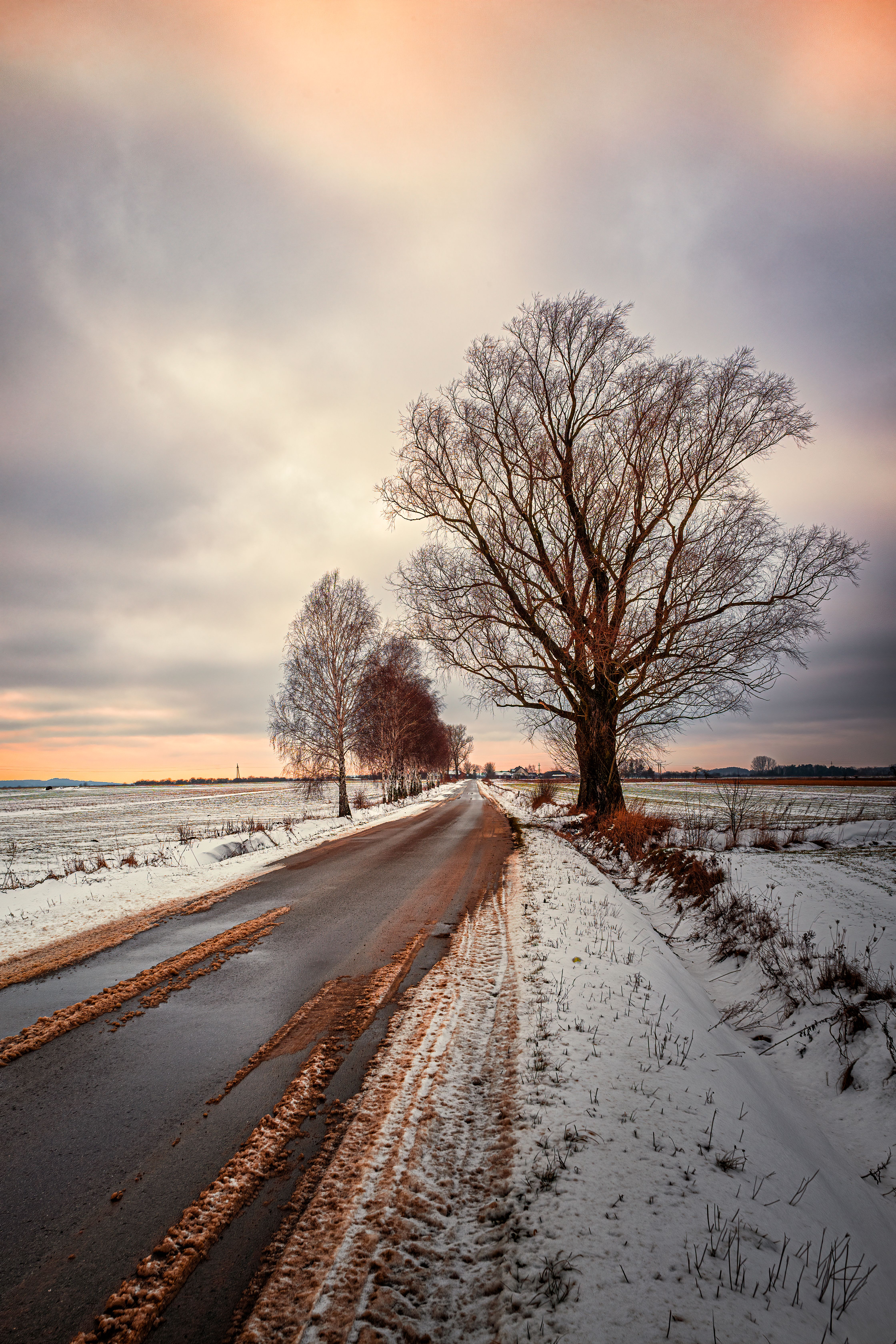 Road in Countryside in Winter · Free Stock Photo