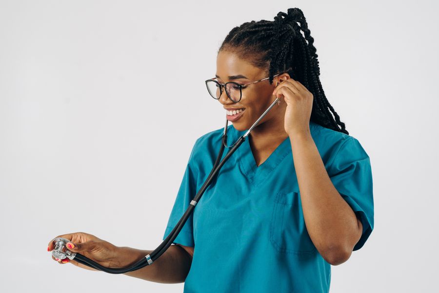 Doctor reviewing patient vitals