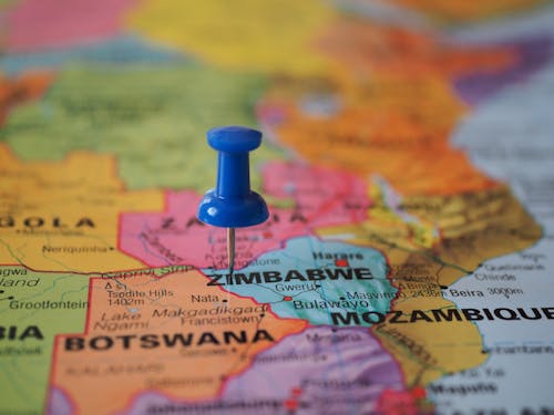 Afrika, harita, iğne içeren Ücretsiz stok fotoğraf