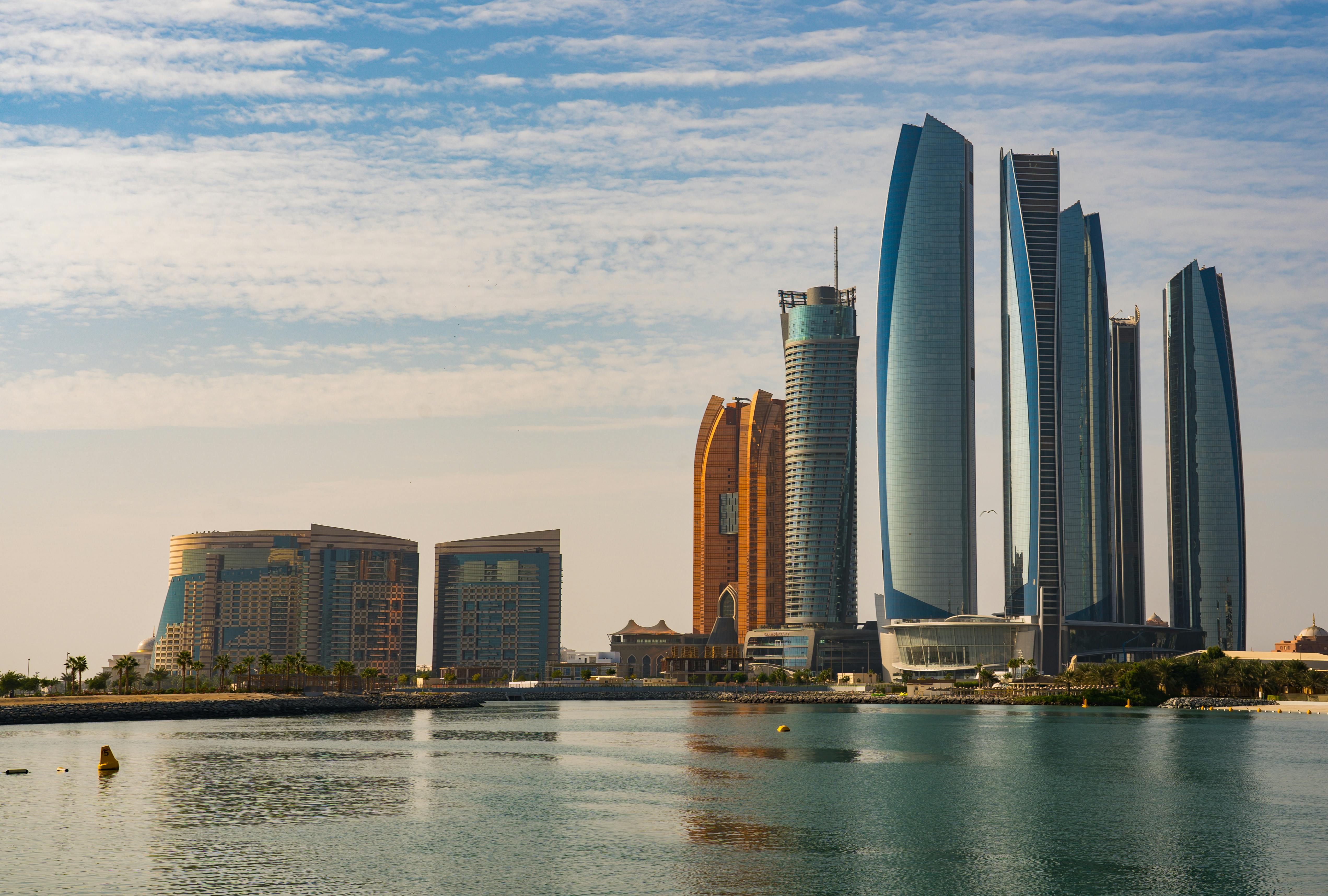 Breathtaking view of Abu Dhabi skyline showcasing modern architecture and iconic landmarks.