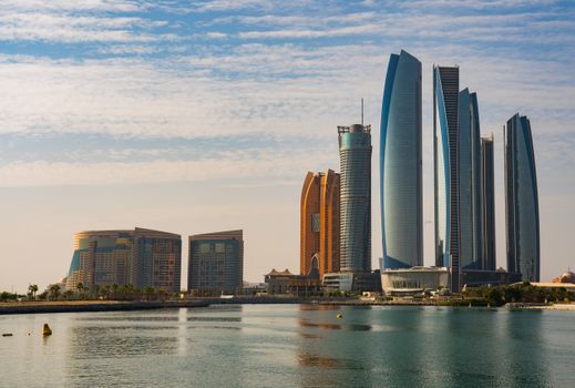 Breathtaking view of Abu Dhabi skyline showcasing modern architecture and iconic landmarks.