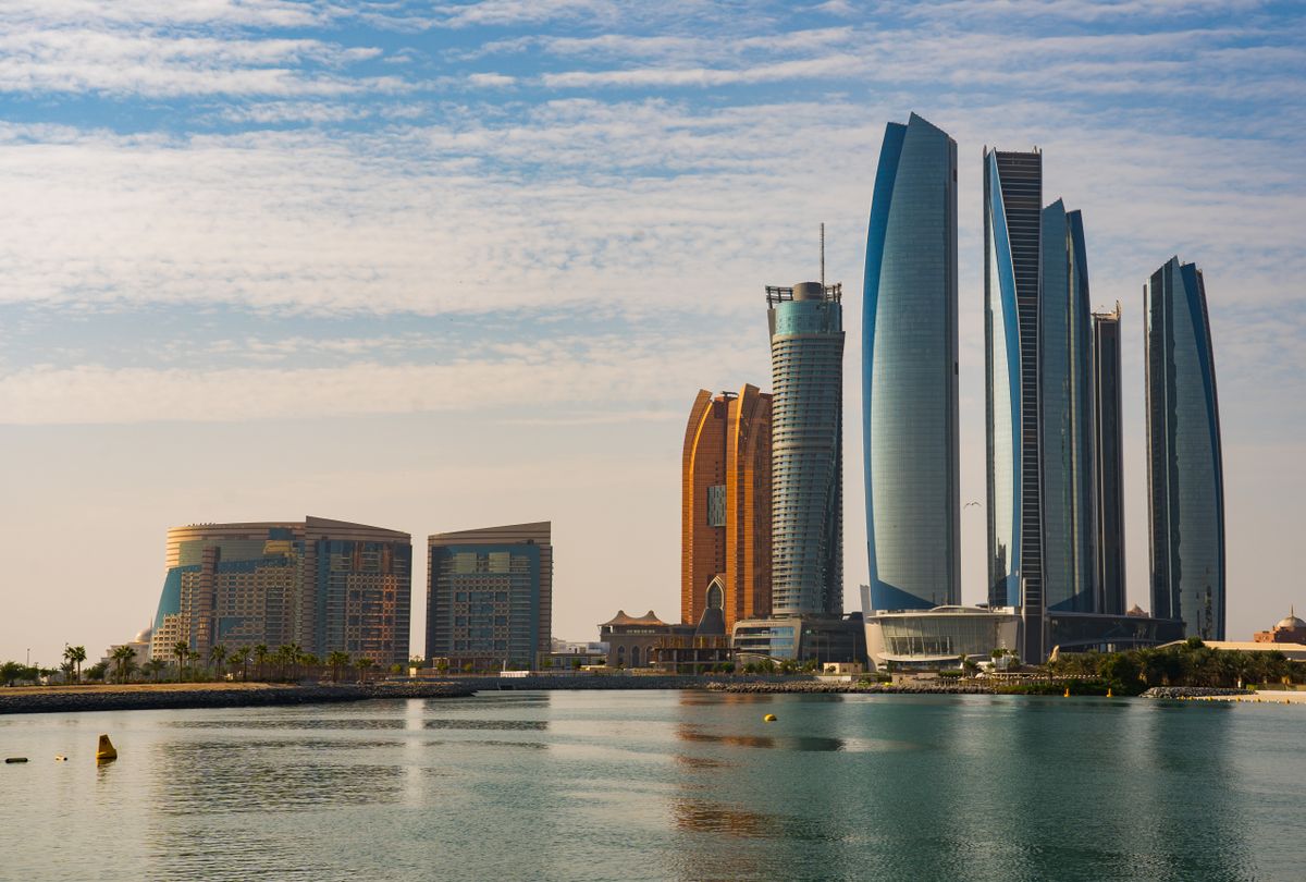 Etihad Towers on the Abu Dhabi corniche