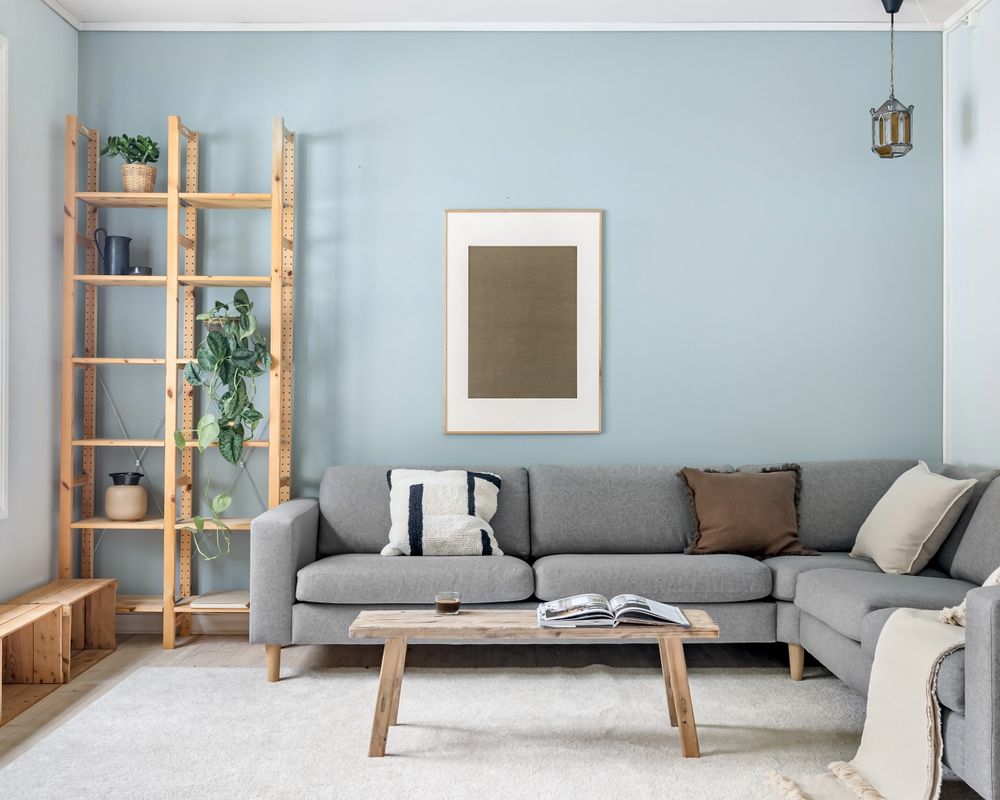 Finished living room