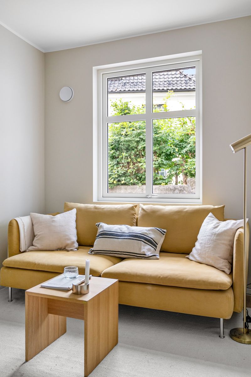 Textured Throw Blanket draped on Sofa