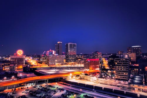 城市, 夜景, 大都市 的 免费素材图片