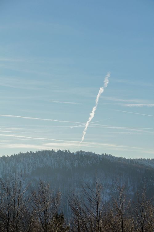 Free Hill and clouds Stock Photo
