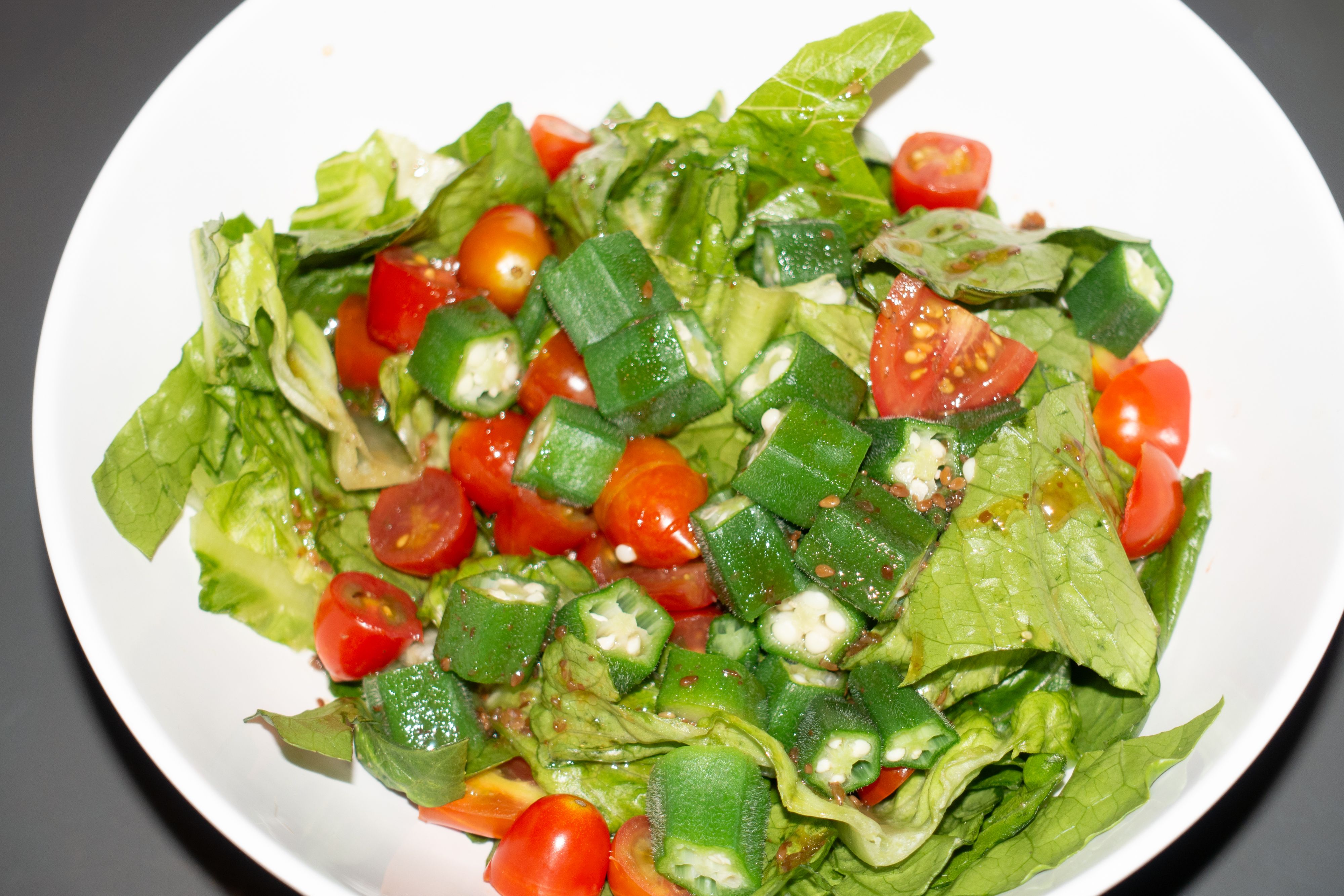 A simple rice and vegetable plate