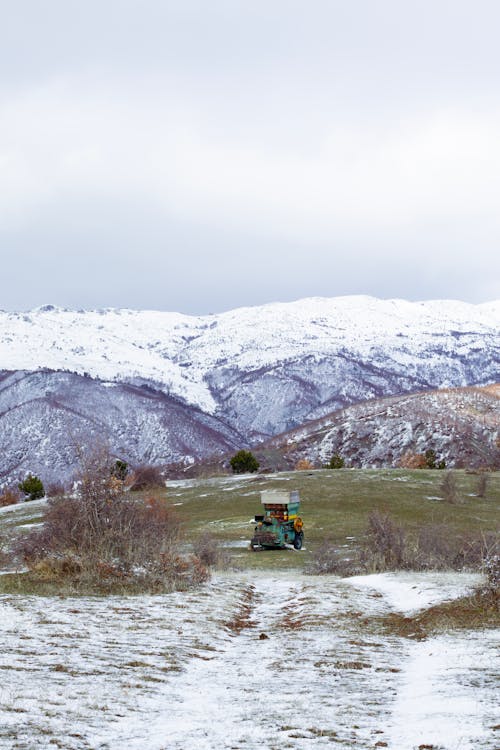冬季, 垂直拍攝, 山 的 免費圖庫相片