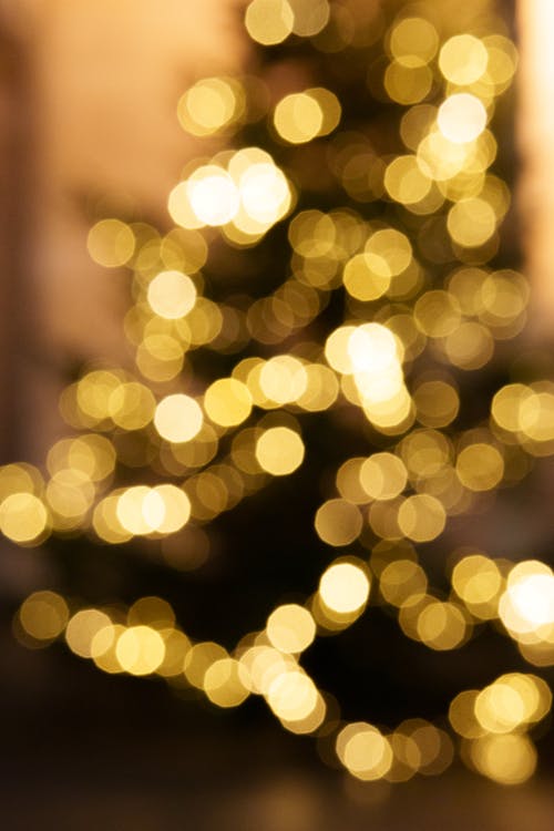Blurred Lights of Christmas Tree