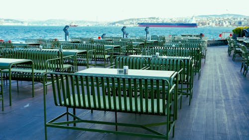 Free stock photo of bosphorus, chair, coast