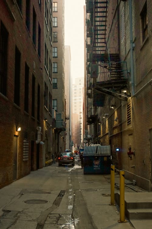 Narrow Street in City