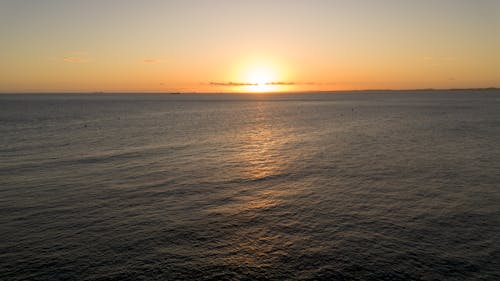 Sunset Over Tranquil Sea