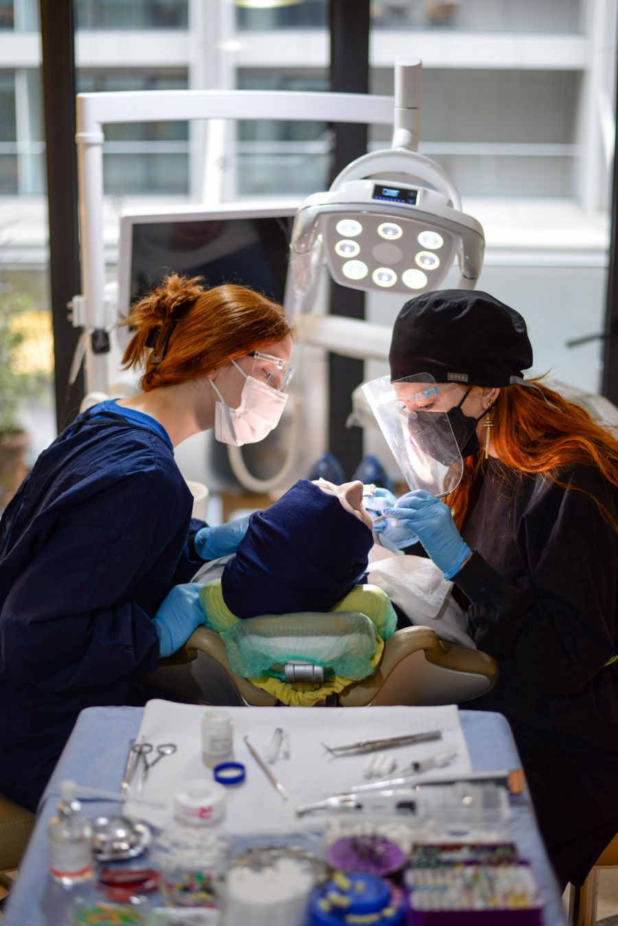Dental professionals working together to ensure optimal oral health care