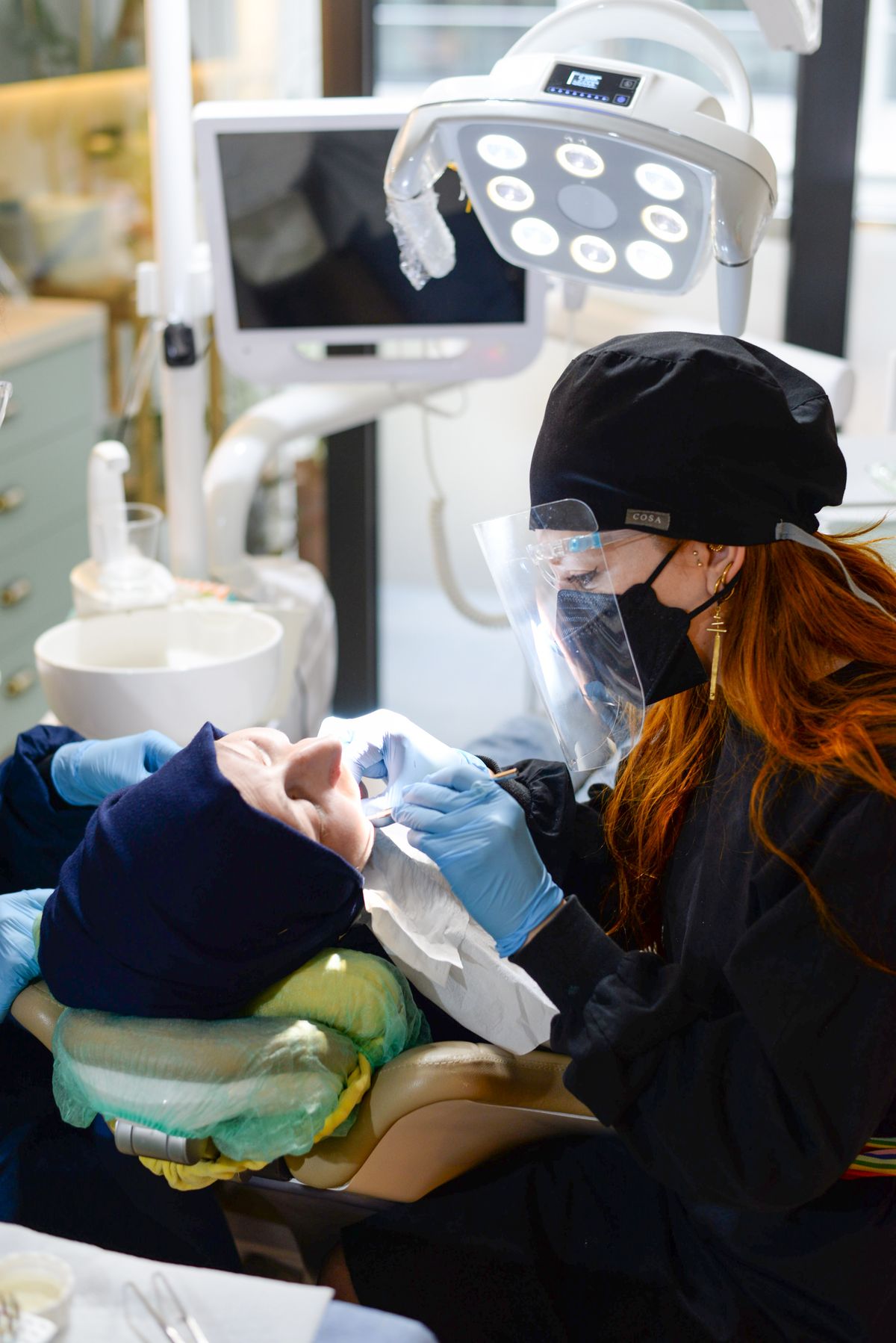 Provider performing an examination