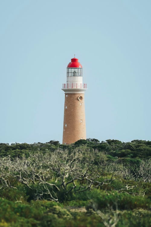 Cape du Couedic Lighthouse on Coast in Australia
