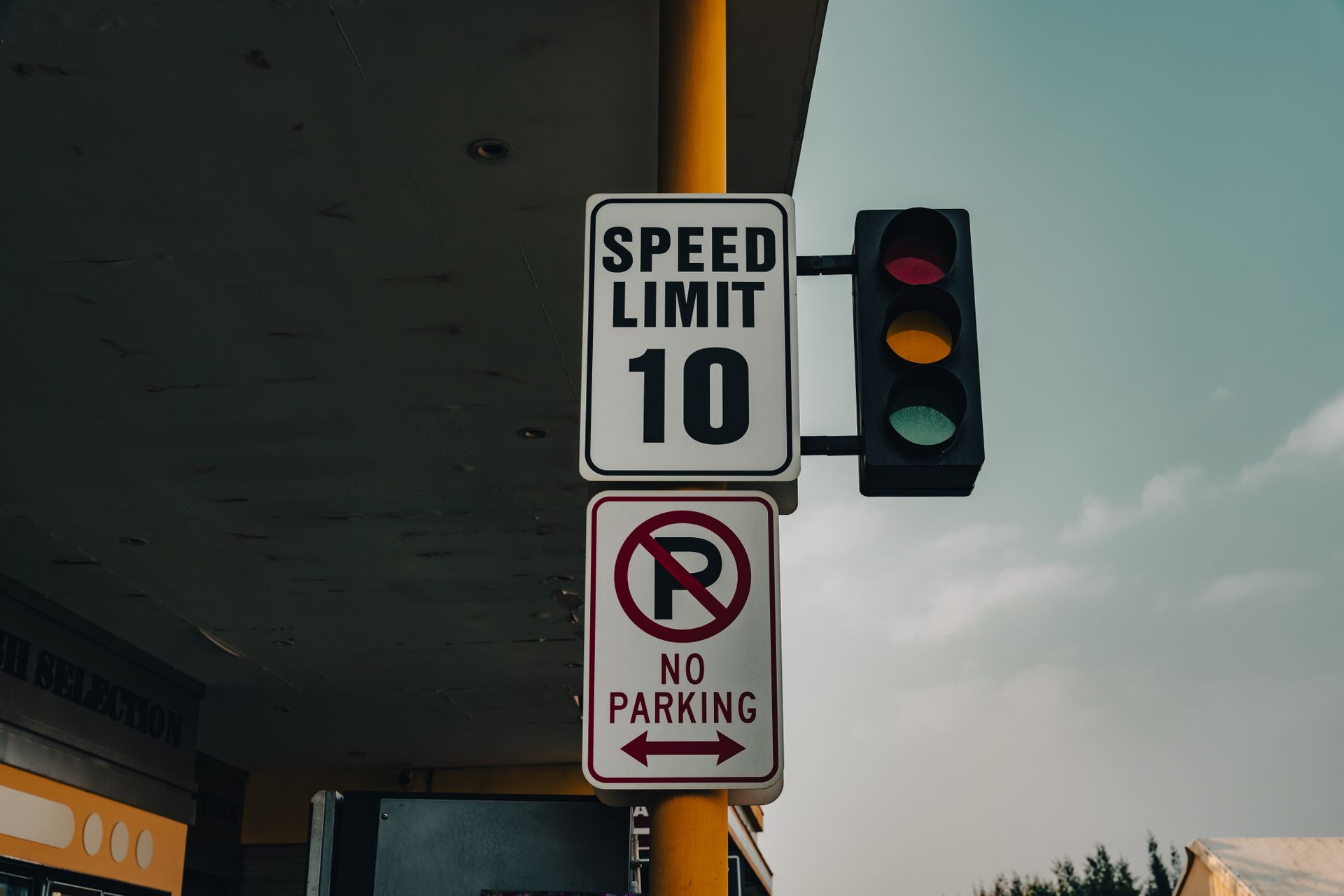 A Speed Limit Sign