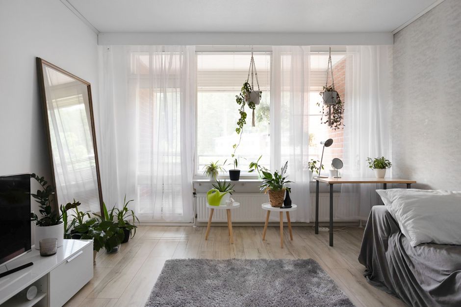 A Guide to Finding the Perfect Plant Stand for Compact Spaces in Your Tiny Apartment Compact plant stand for small spaces in modern apartment interior