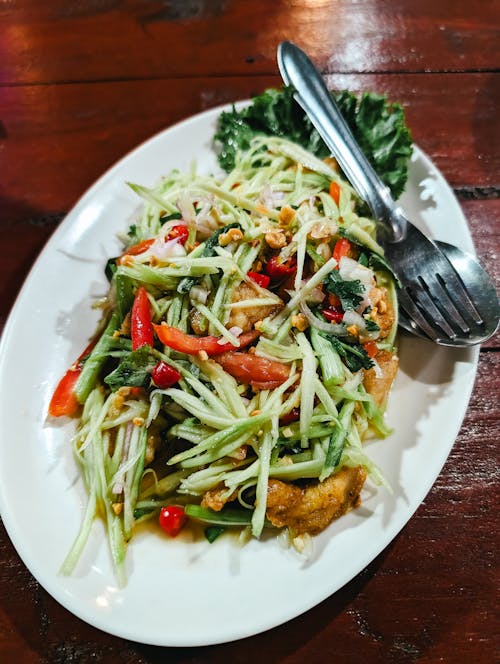 Vegetables Salad on Plate