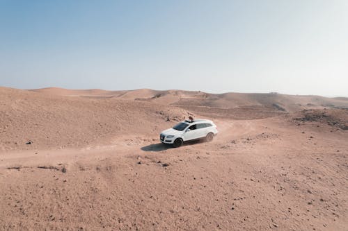 White Car on Desert