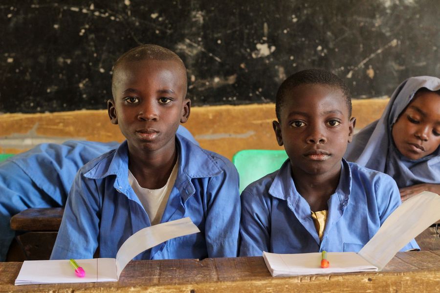 Stock photo of African schoolchildren