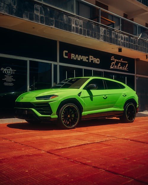 Green Lamborghini Urus