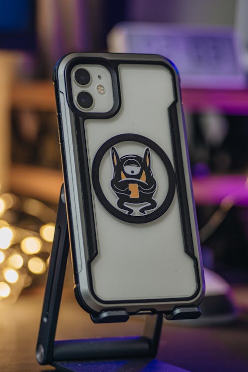 Case with Sticker on Smartphone