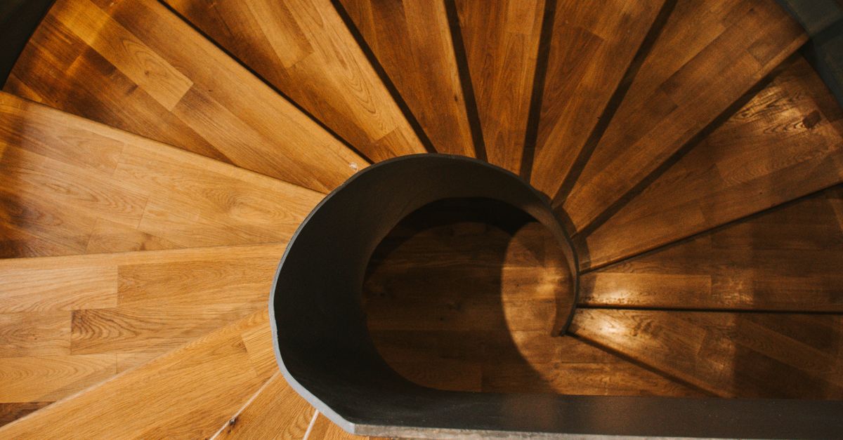 Step Tecture Top Top View of Wooden, Spiral Steps · Free Stock Photo