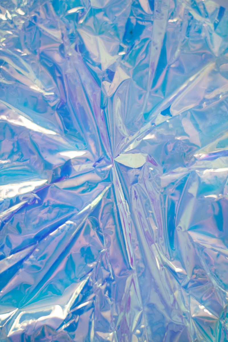 Aluminium foil texture close-up