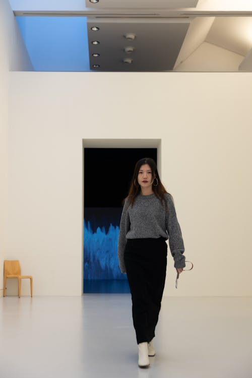 Woman in an Art Gallery