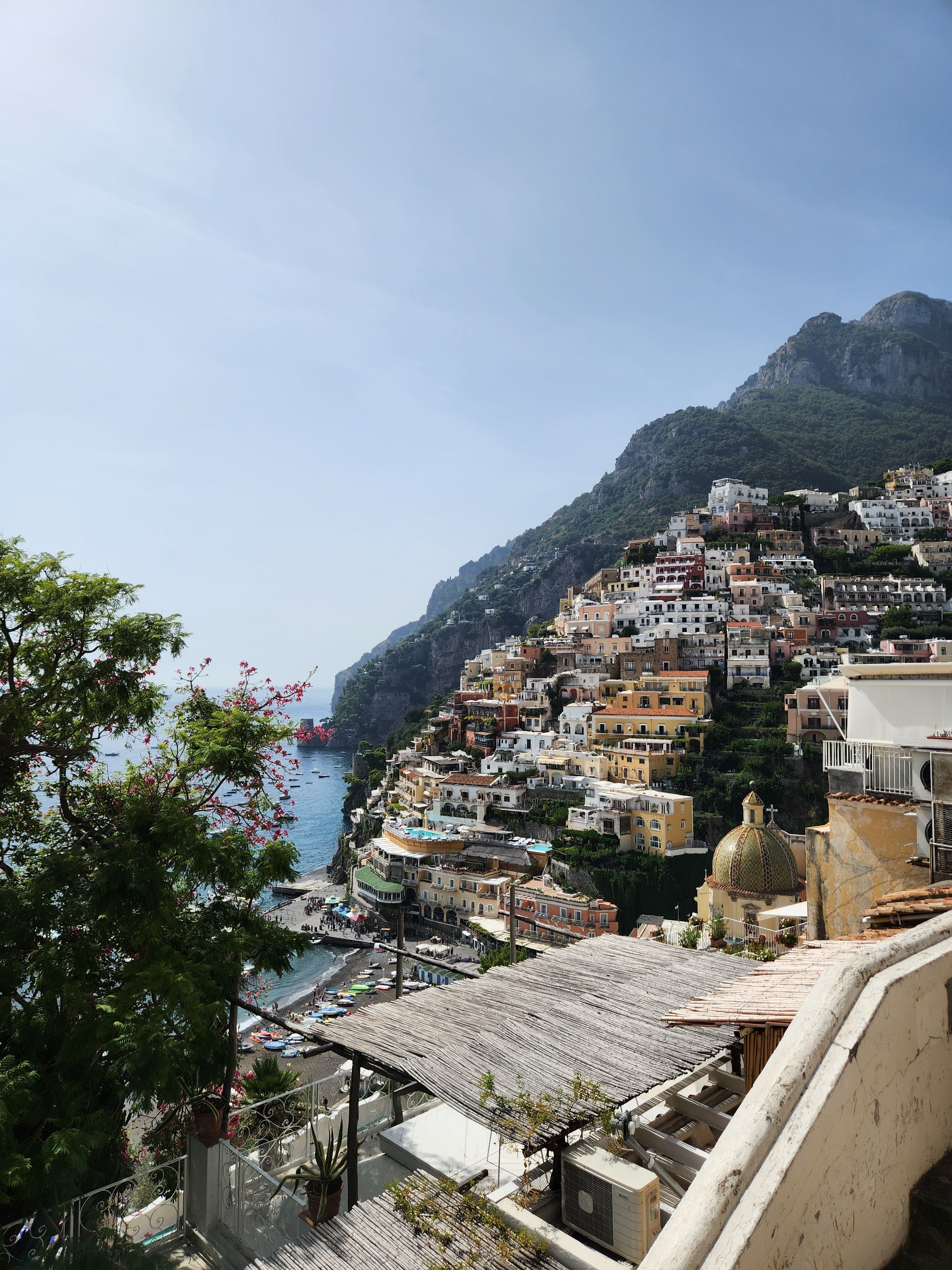 Colourful cliffside houses of Positano on the Amalfi Coast