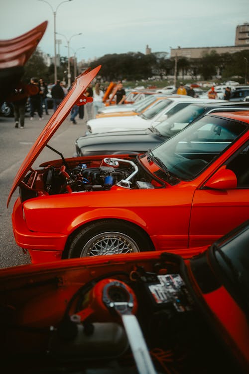 Kostnadsfri bild av bil-, bmw e30, offentlig show