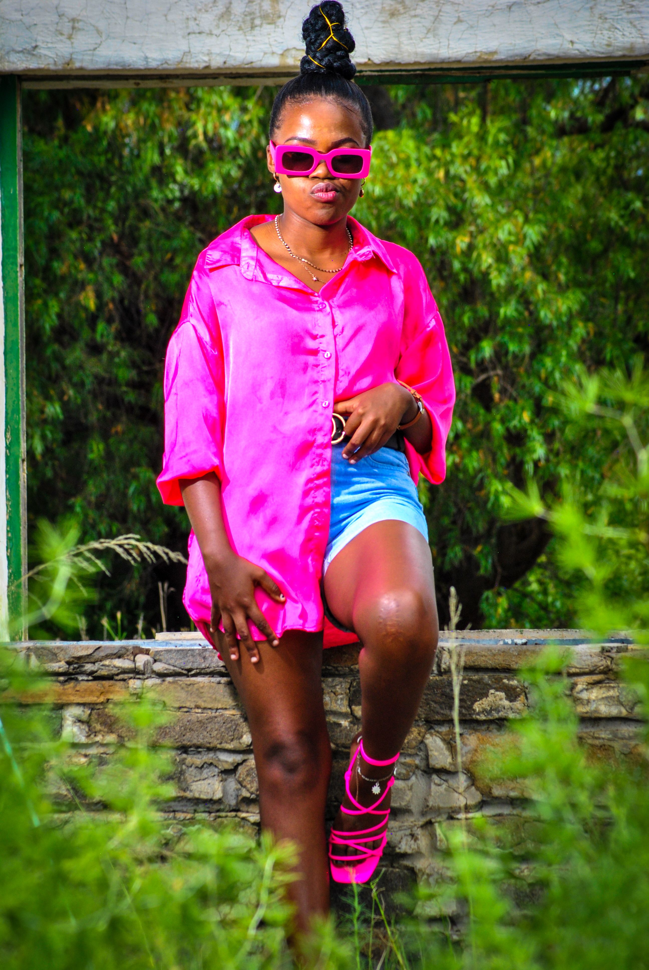 Light Blue Denim Shorts