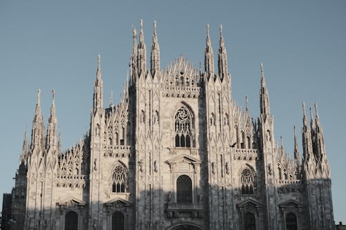 Milan Cathedral Facade in Italy