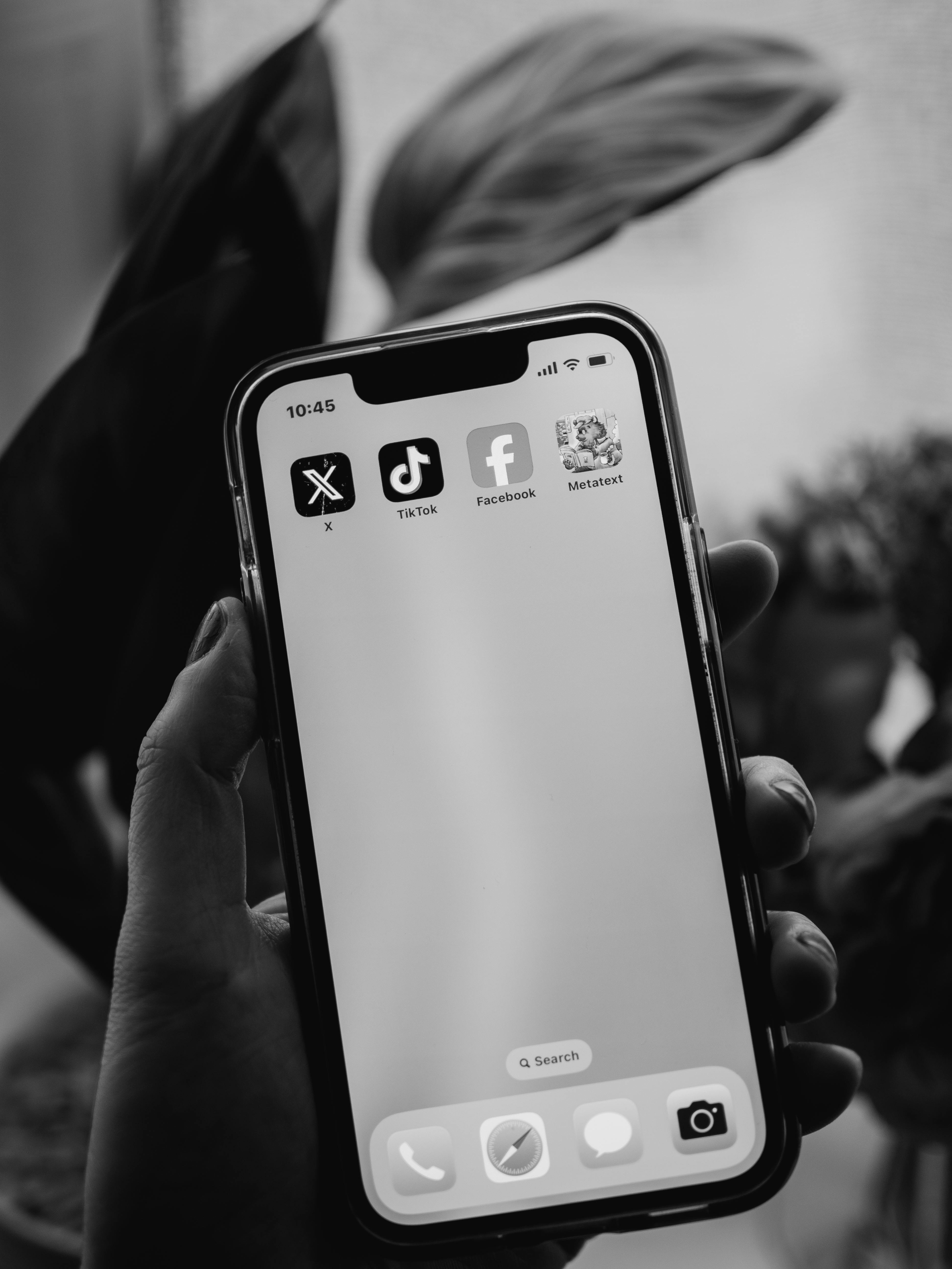 woman hand holding smartphone