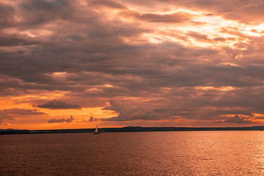 Calm Lake at Sunset