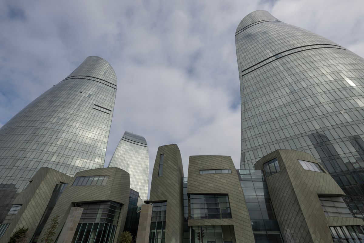 Flame Towers Baku Azerbaijan