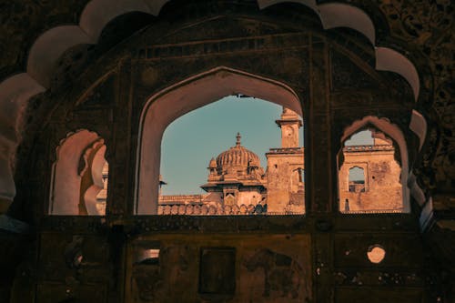 View of a Part of the Orchha Fort in Orchha, India 