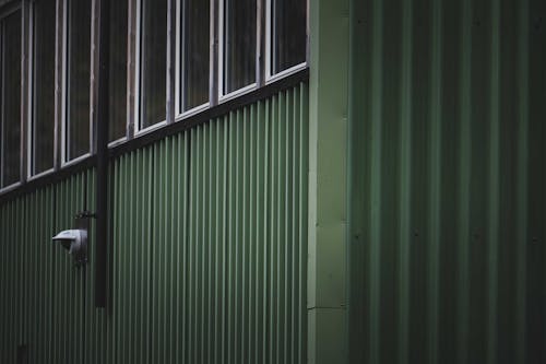 Green Exterior of a Building 