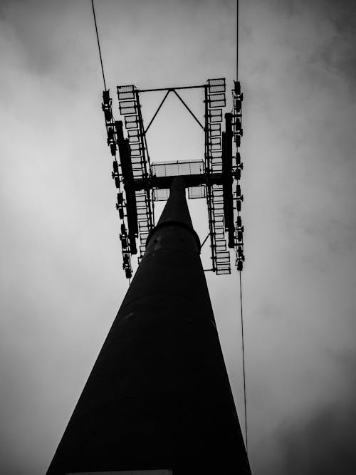 Electricity Pole in Black and White 