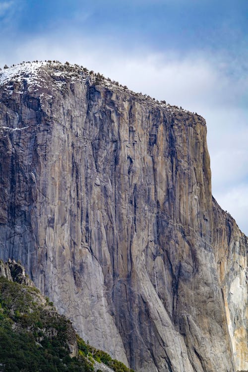 Rocky Cliff in a Valley 