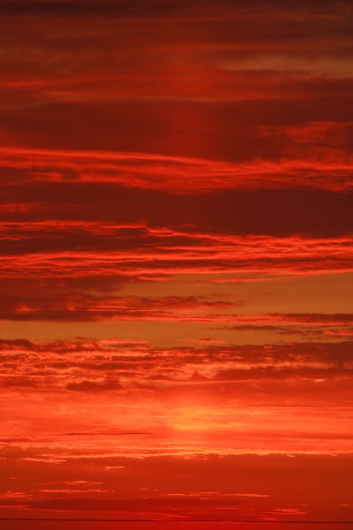 Red Cloudscape at Sunset