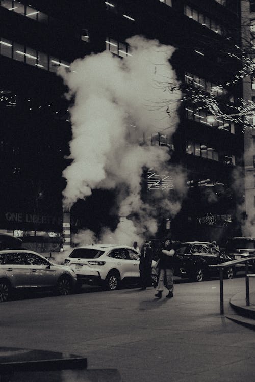 Steam over NYC Street