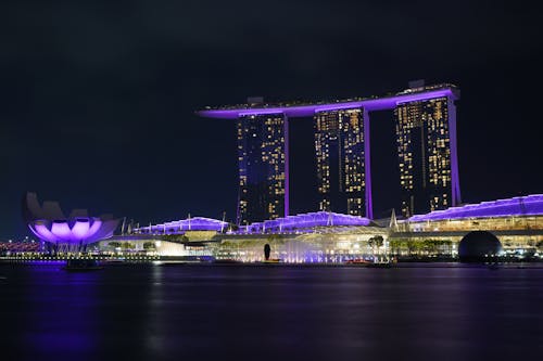 Marina bay Sands Hotel at Night