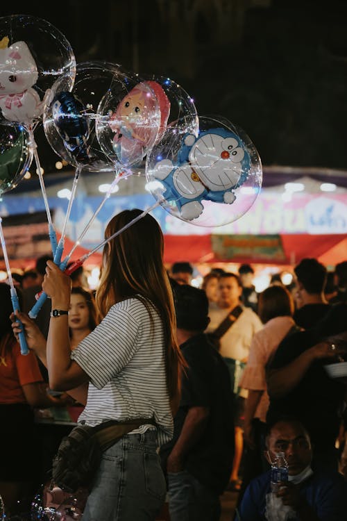 Kostnadsfri bild av ballonger, festival, folkmassa