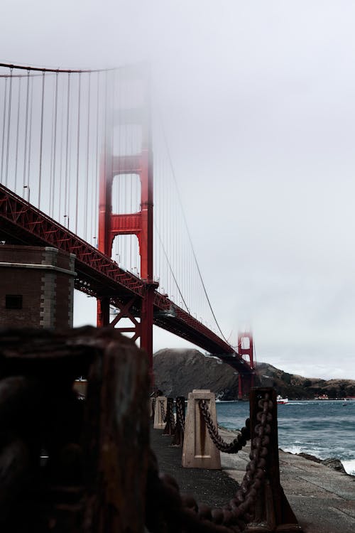 Fog over Golden Gate in San Francisco