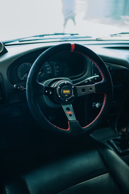 Steering Wheel of Sports Car