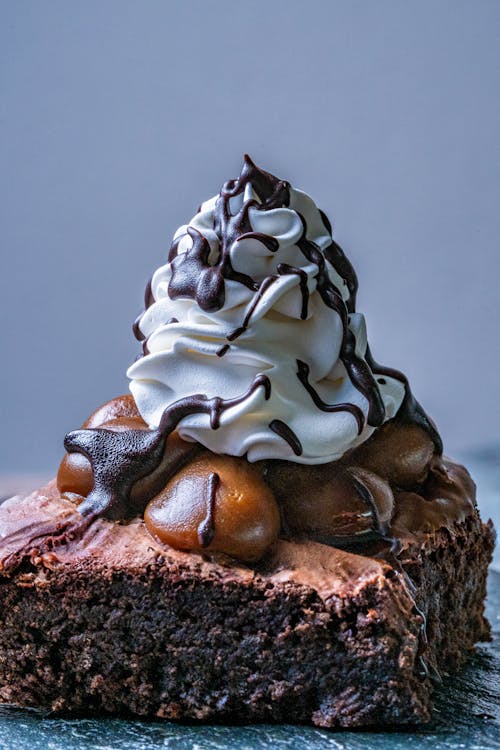 Chocolate Cake with Whipped Cream