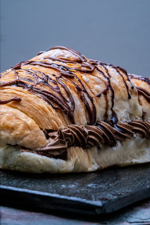 Croissant with Chocolate Cream